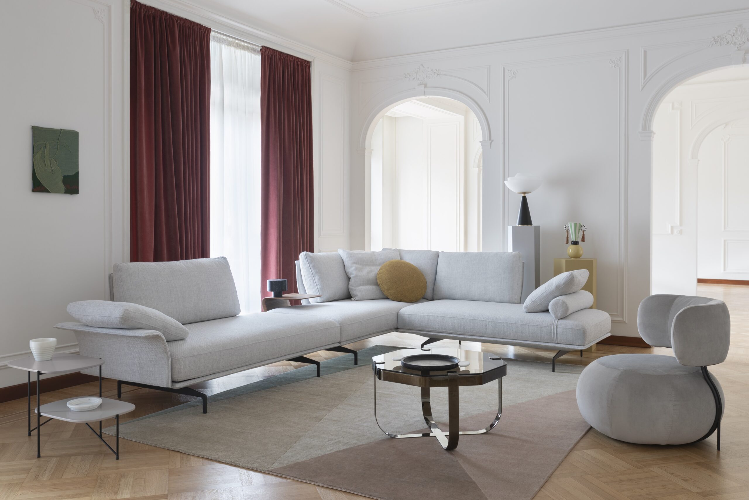 Divano Avant-Après Saba personalizzabile in tessuti e finiture – Actual Spotti