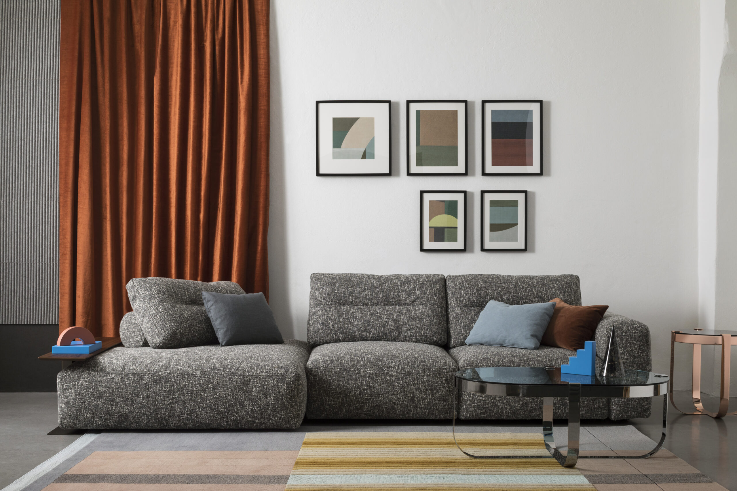 Divano My Taos Saba personalizzabile in finiture e tessuti – Brianza